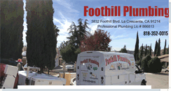 Desktop Screenshot of foothillplumbing247.com