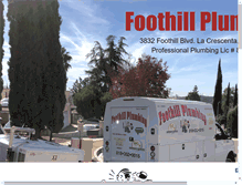 Tablet Screenshot of foothillplumbing247.com